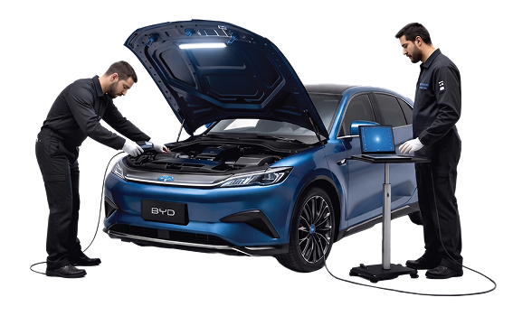 Battery jump-start roadside assistance