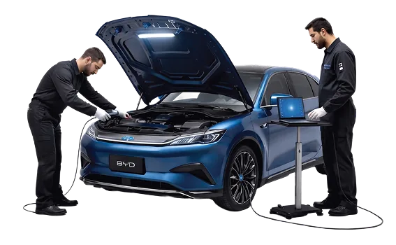Battery jump-start roadside assistance