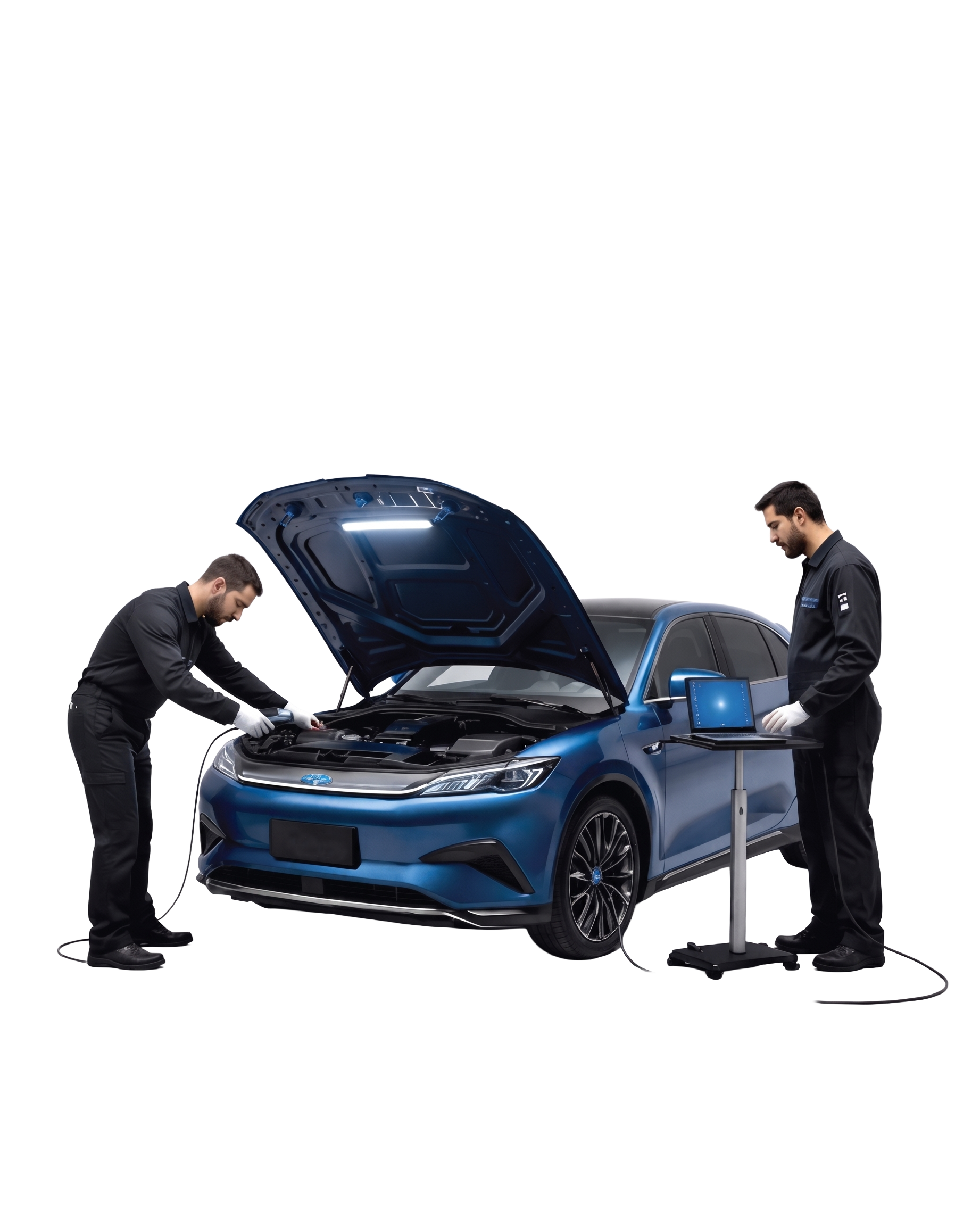 Battery jump-start roadside assistance